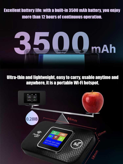Unlimited 5G High-Speed Portable WiFi - Ready to Use