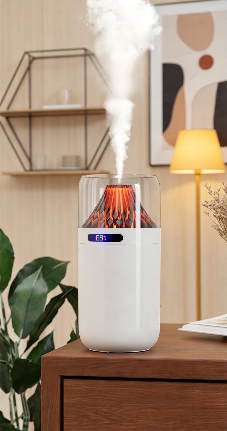 Silent desktop humidifier with aromatherapy function for home