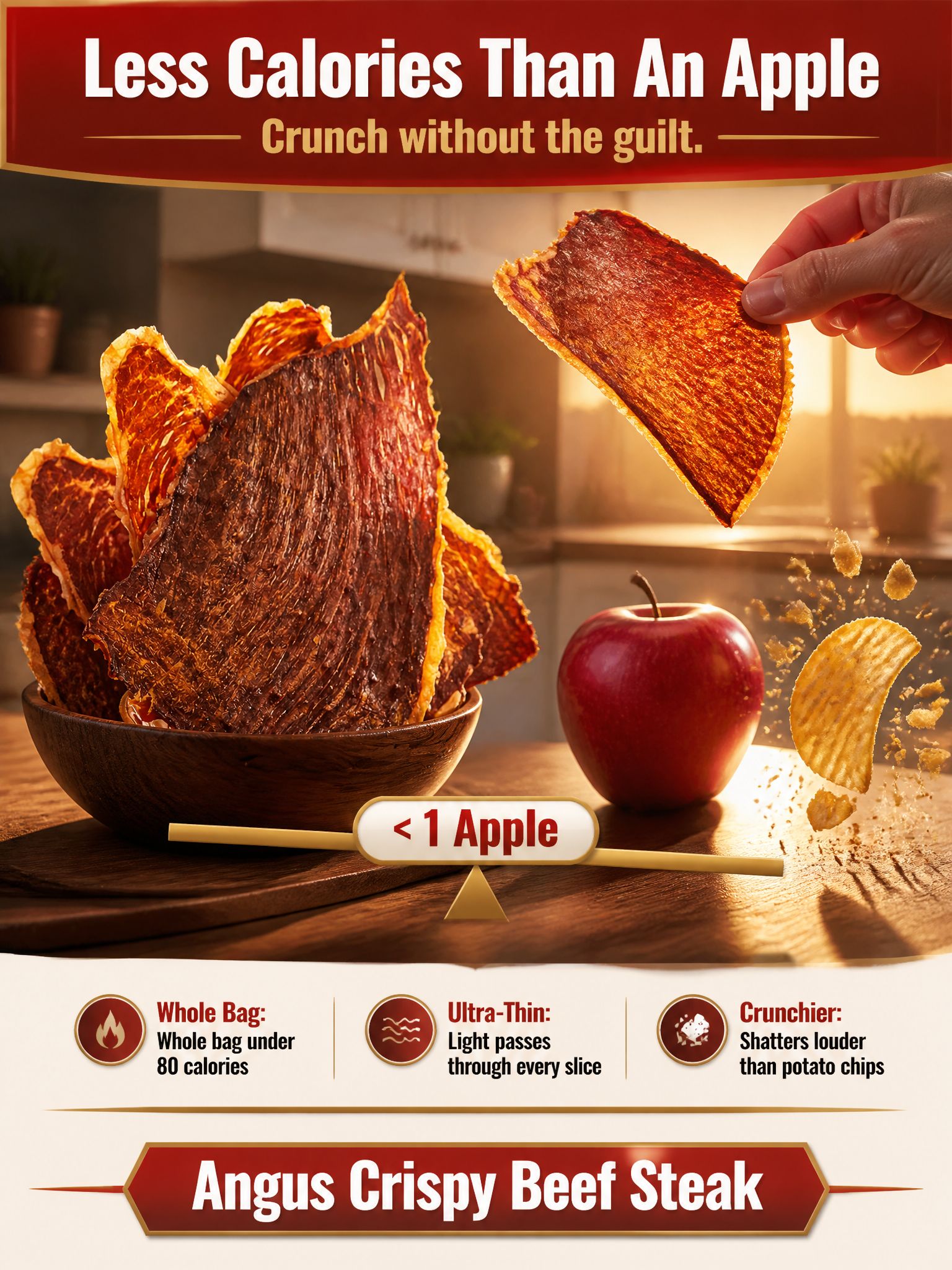Angus beef crisps