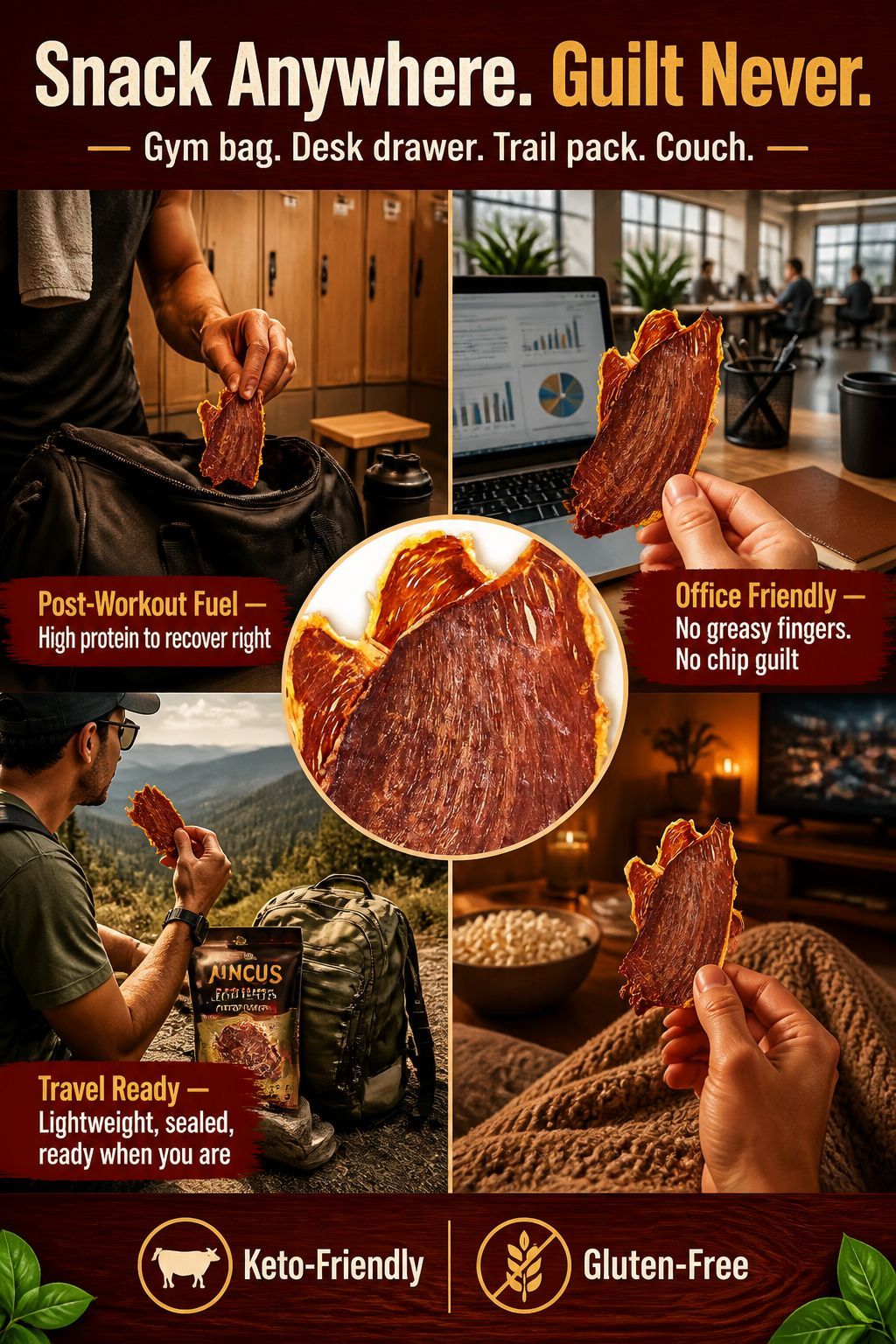 Angus beef crisps