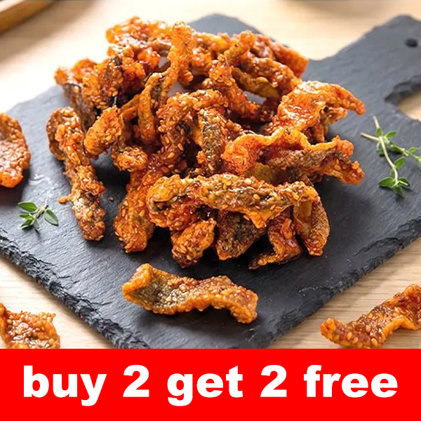 【Fresh and Crunchy】Spicy and Crispy Cod Skin