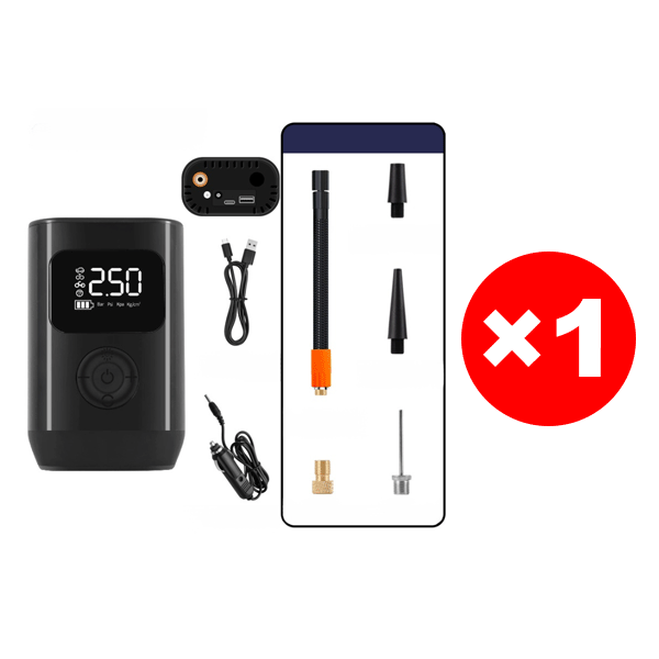 Never Get Stranded Again! 3-in-1 Car Tool: Jump Starter + Tire Inflator + Power Bank