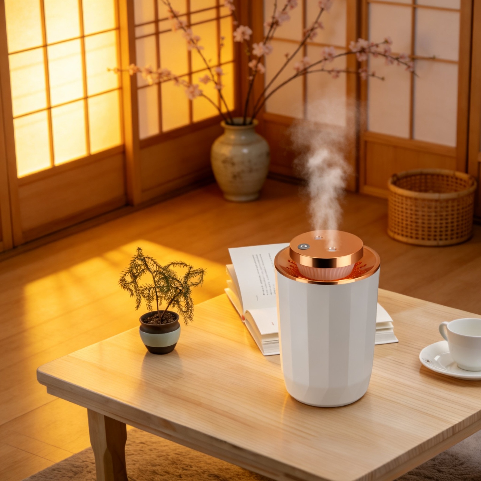 Multifunctional Locomotive-style Humidifier with Aroma Diffuser and Air Purifier