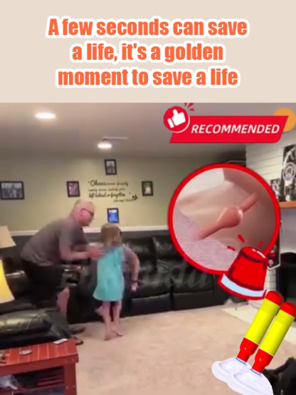 【Newly upgraded】Portable first aid choking device