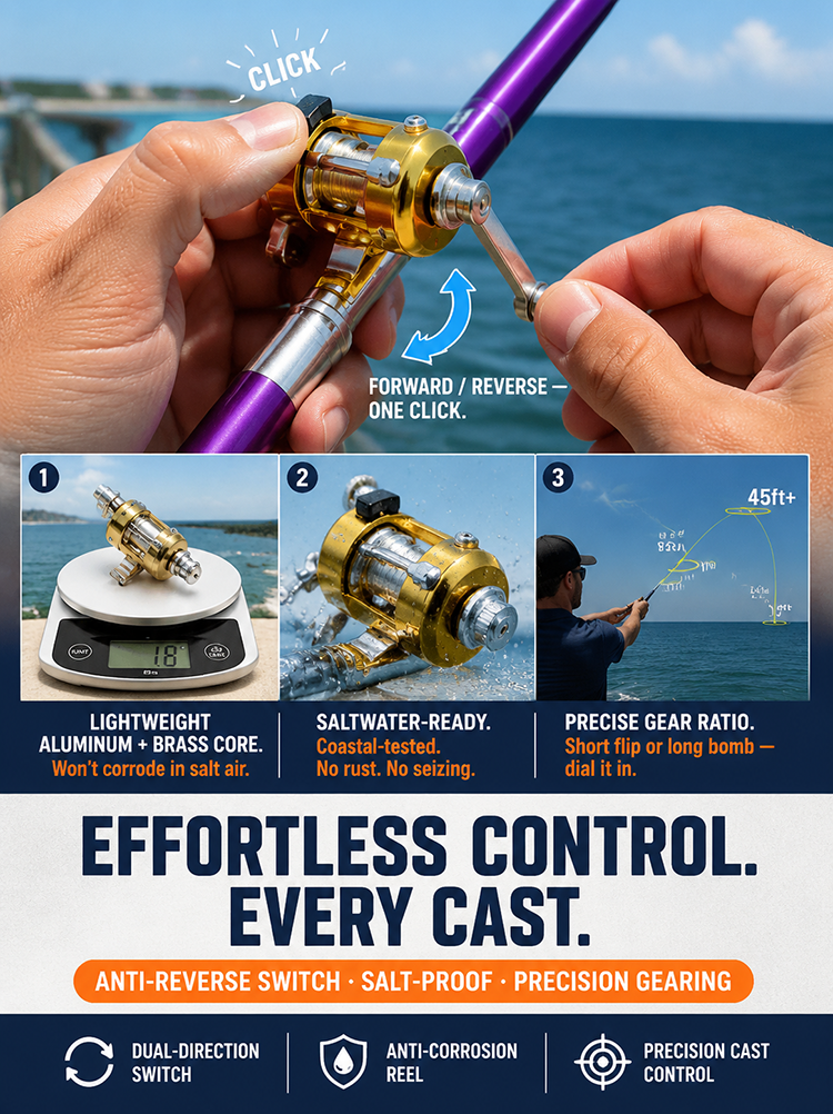 Portable pen fishing rod
