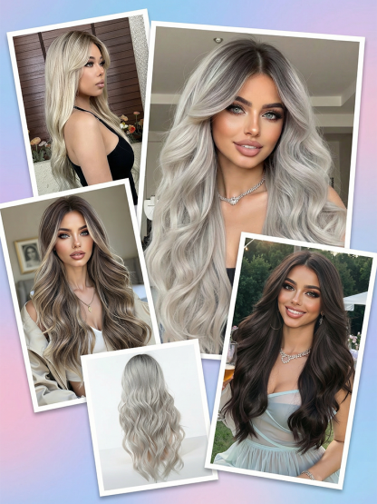 Heat-Resistant Curly Synthetic Wig [Supports Perming and Dyeing]