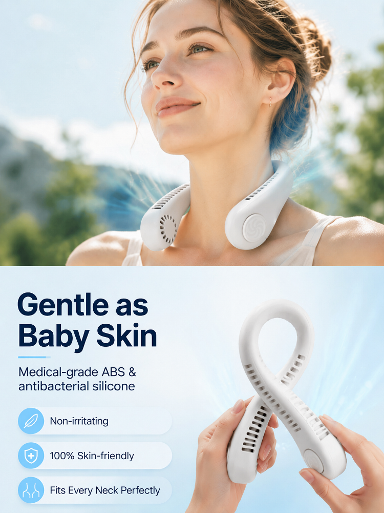 [Instantly Drops to 90° N] Hurricane-Grade Neck Fan