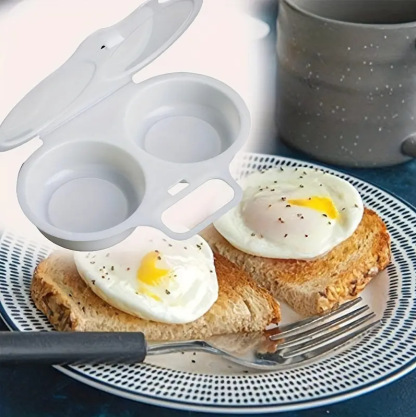 Michelin-Grade Double Compartment Microwave Egg Steamer