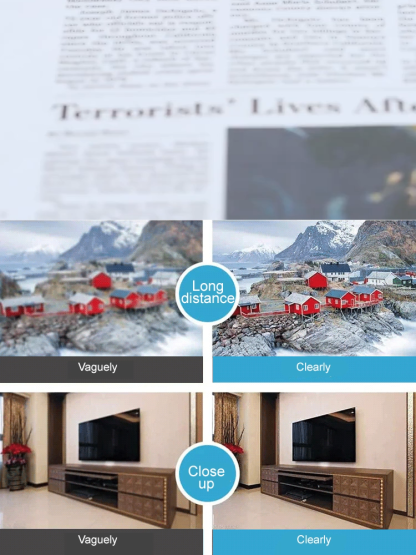 Color-changing anti-blue light reading glasses