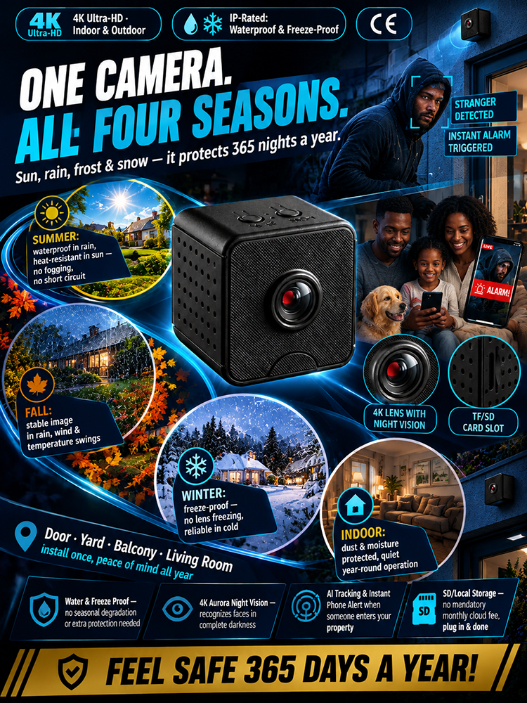 Newly Upgraded Ultra-HD Indoor and Outdoor Network Cameras