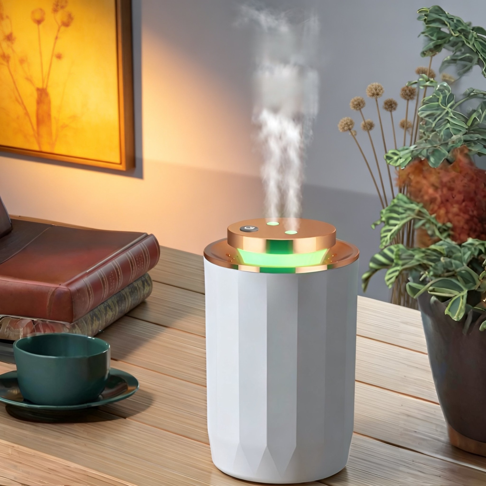 Multifunctional Locomotive-style Humidifier with Aroma Diffuser and Air Purifier