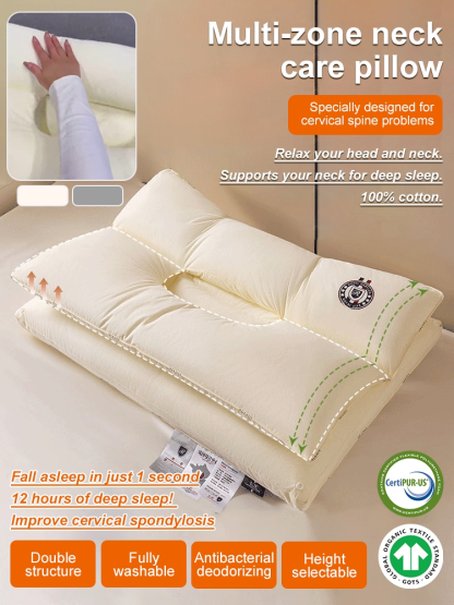 Two-in-one neck support pillow