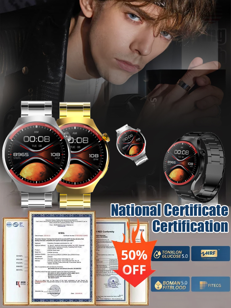 Space Exploration Round Screen Smart Watch