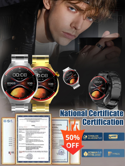 Space Exploration Round Screen Smart Watch