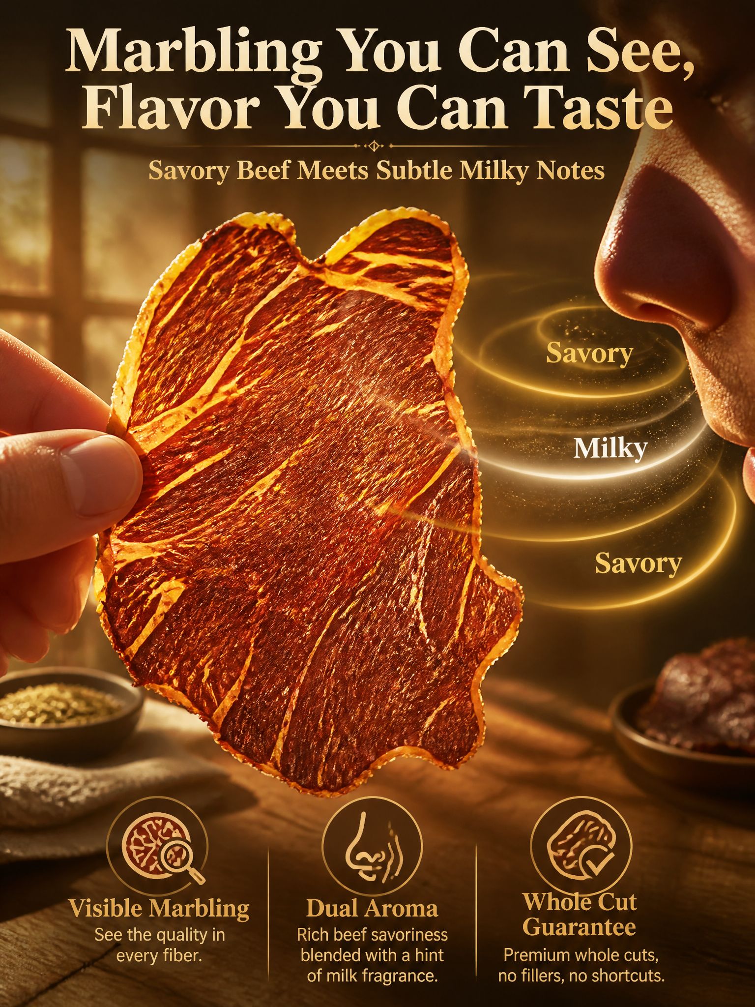Angus beef crisps