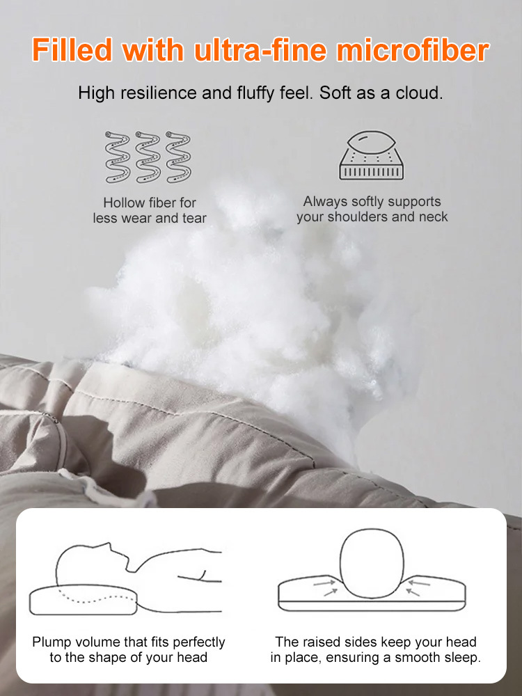 Two-in-one neck support pillow