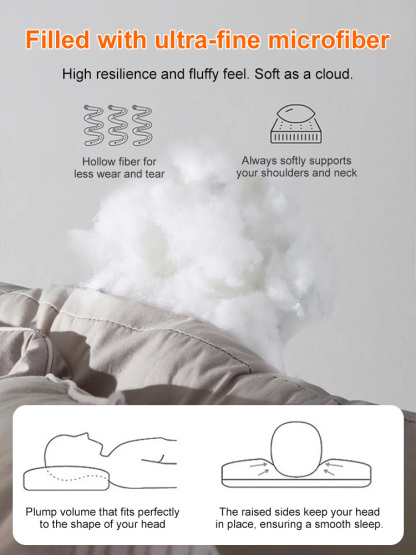 Two-in-one neck support pillow