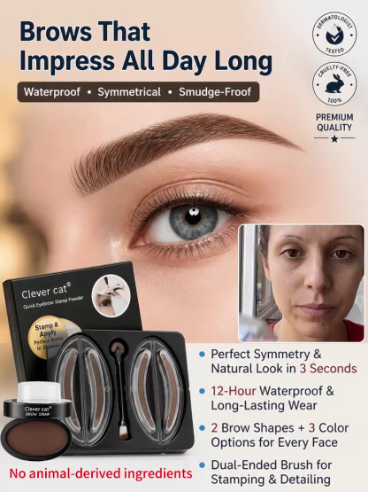 Waterproof Quick Brow Stamp Kit