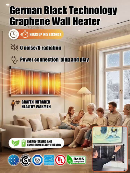 【5-Second Instant Heat】German High-Tech Graphene Wall Heater