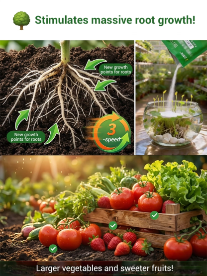 Promotes Root Growth and Stronger Plants, Fulfills Nutritional Needs