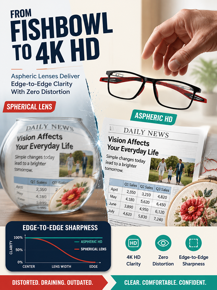 Comfortable, Blue Light-Blocking, High-Definition Reading Glasses
