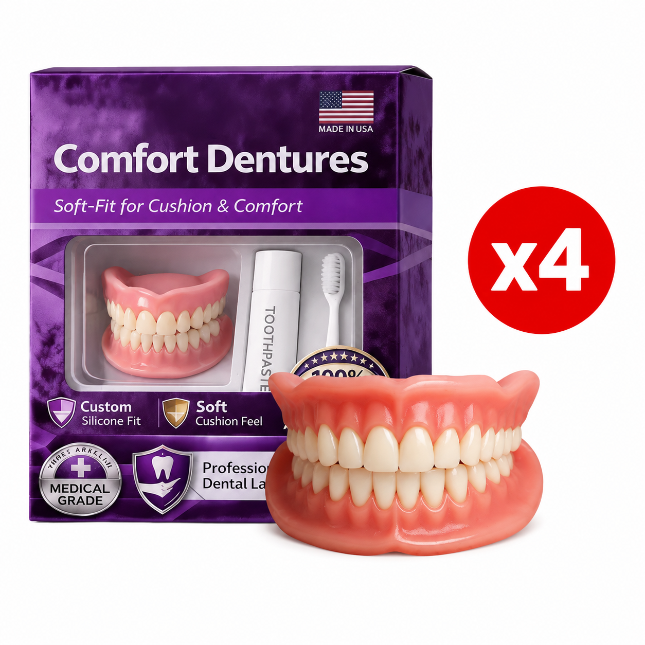 【Save $5,000 NOT Going to Dentists】Smart Silicone Teeth | Patented University Tech
