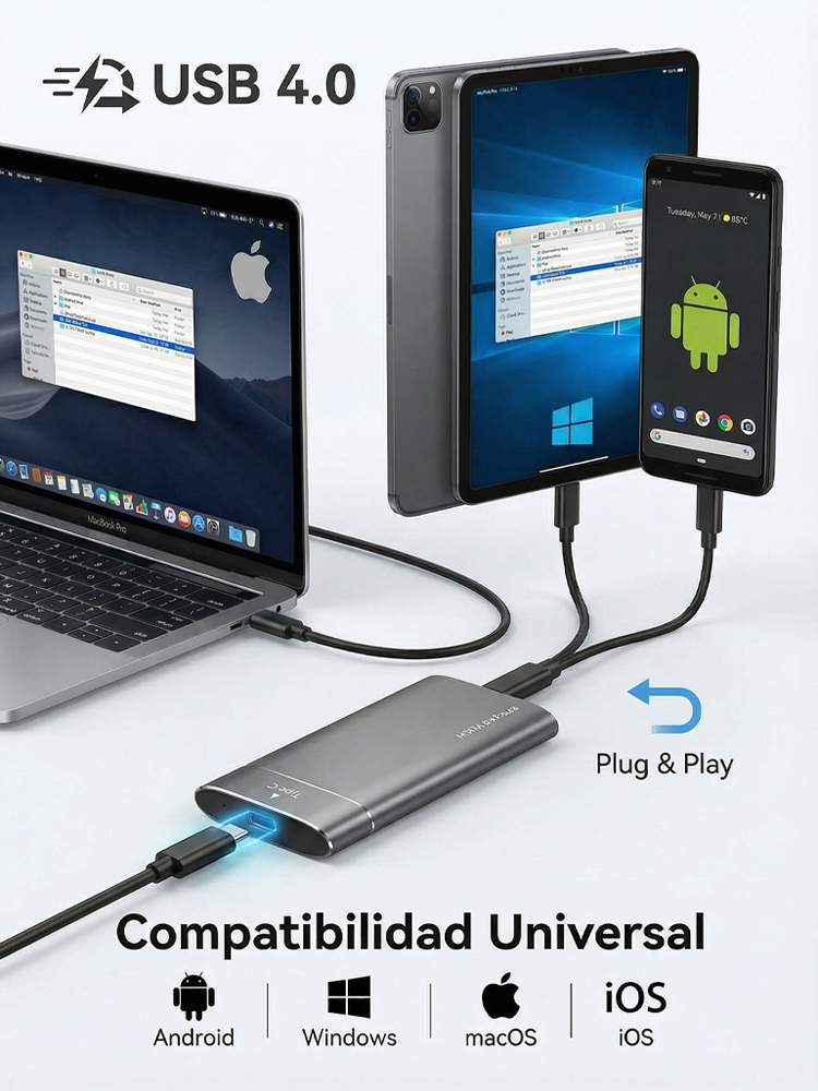 Unidad de estado sólido portátil mejorada