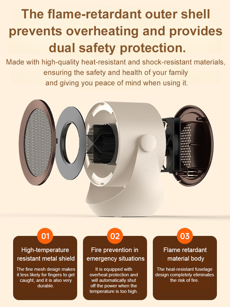 【Instant Heat】Multi-Function Rapid-Heating Fan Heater