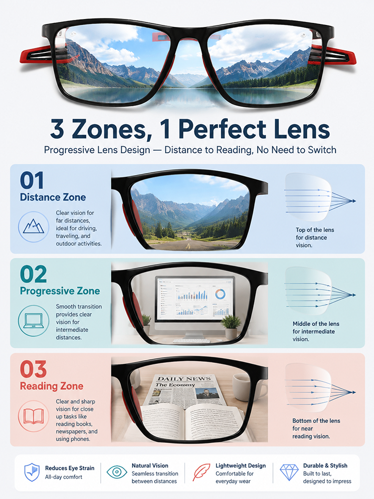 Comfortable, Blue Light-Blocking, High-Definition Reading Glasses