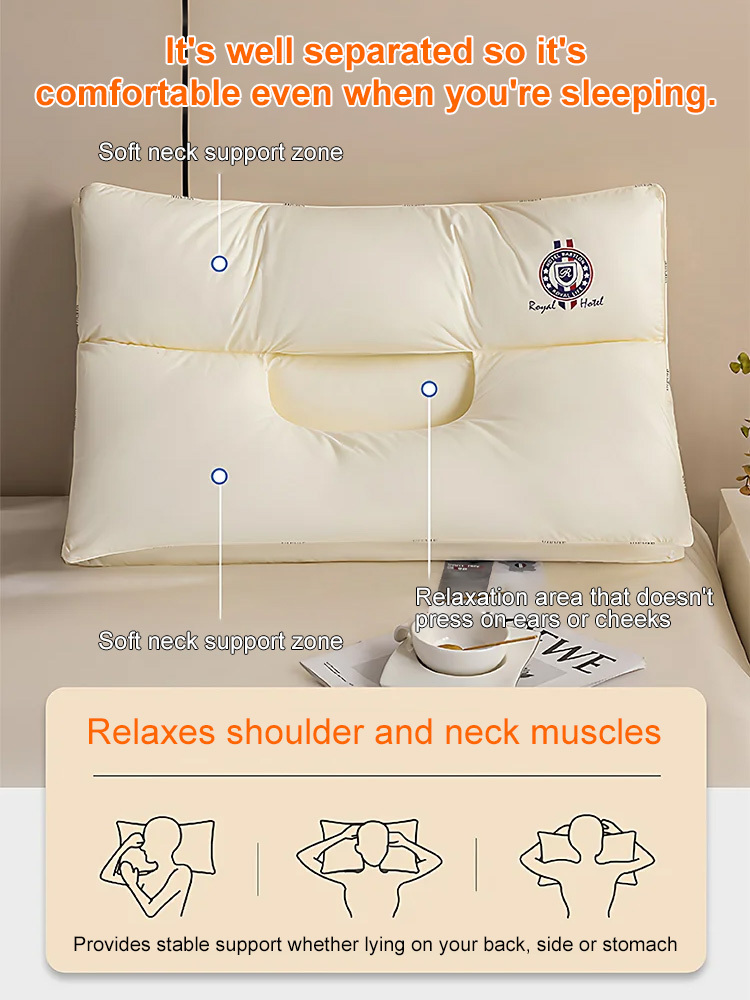 Two-in-one neck support pillow