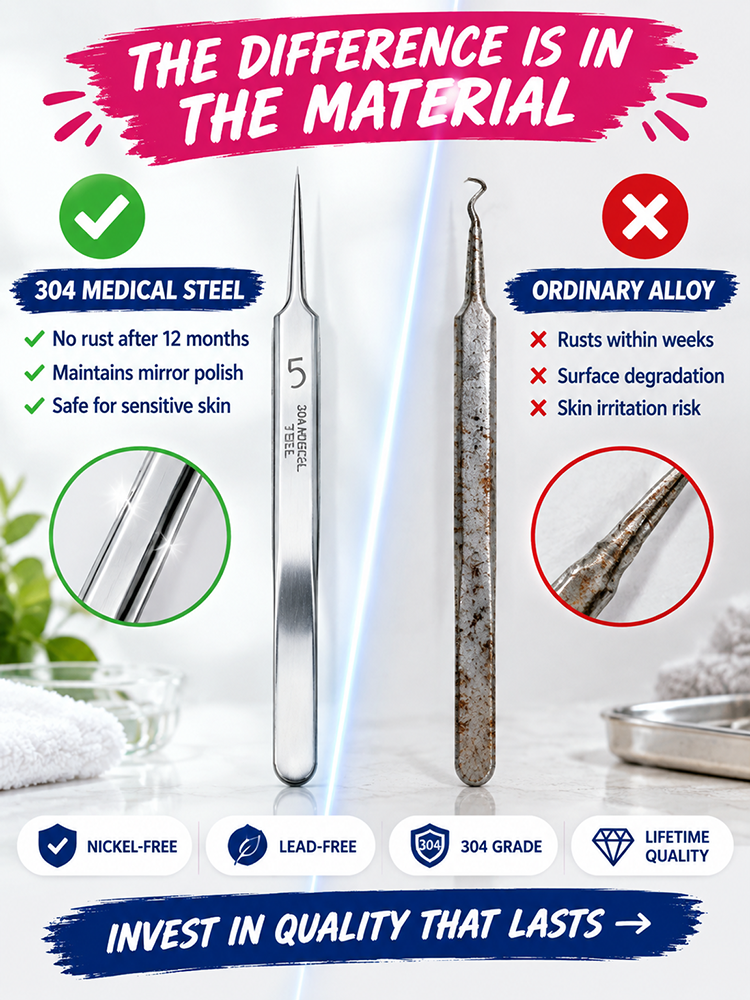 Stainless Steel Pimple and Blackhead Remover