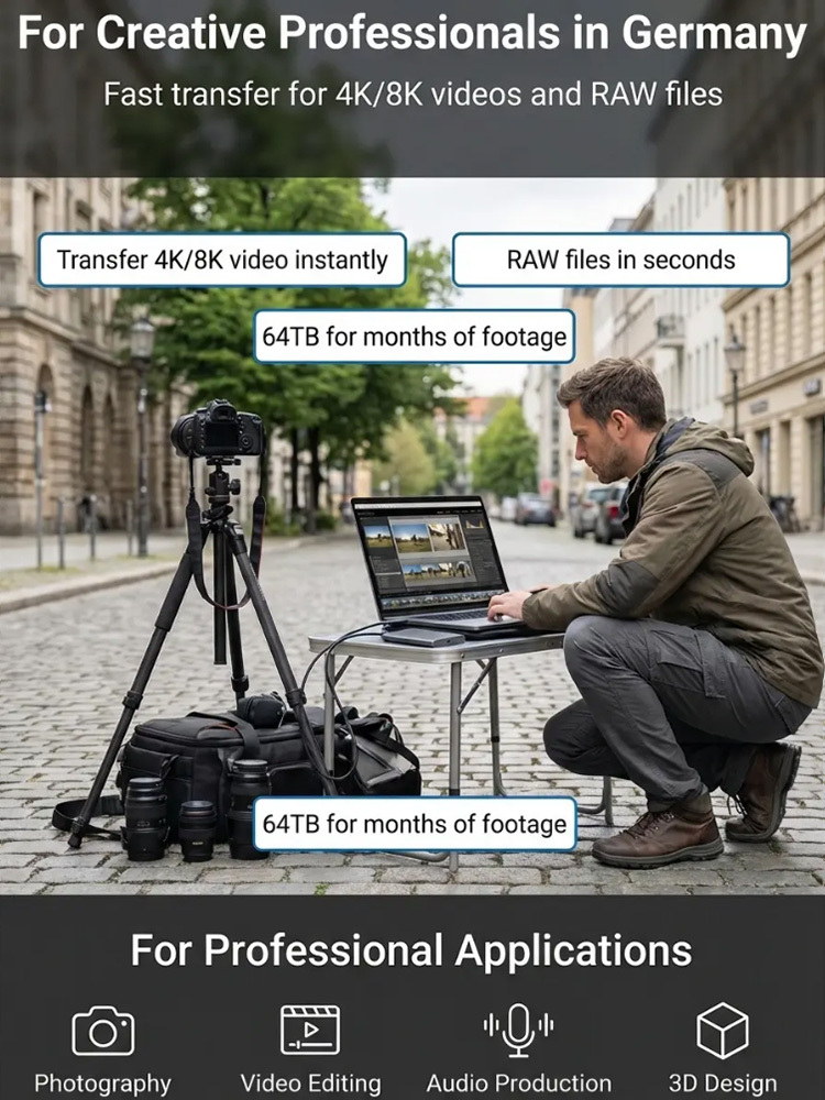 [3 Movies Per Second] Ultra-thin High-speed Solid State Drive