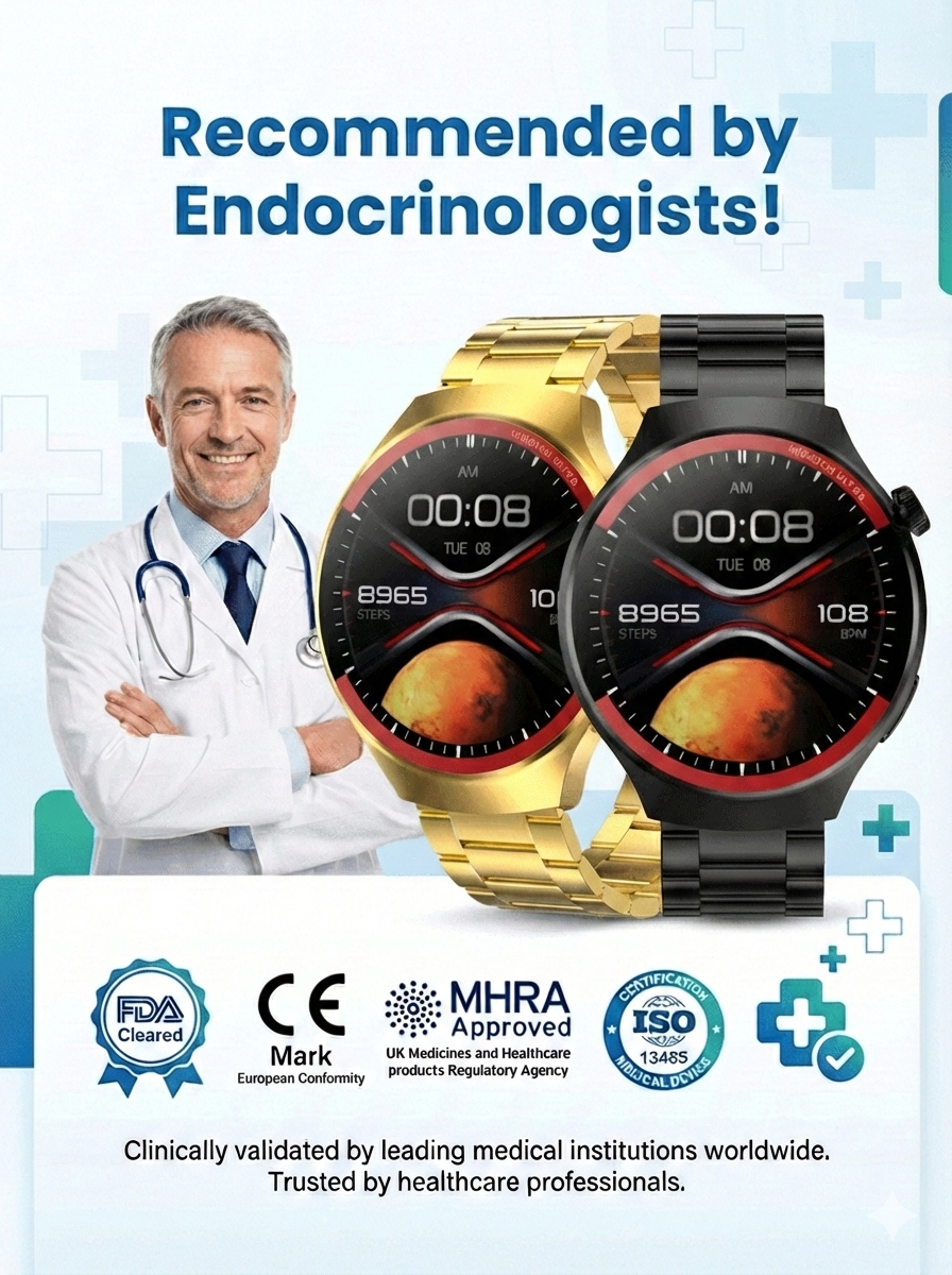 【👍🔥THE MEDICAL BREAKTHROUGH】 The World's First Painless Blood Sugar Watch. Backed by 58 International Patents🏆