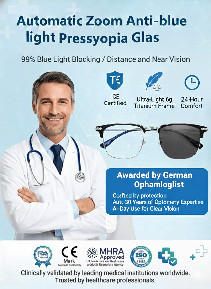 🔥 One Pair for Life! 👓 The World's First Auto-Focus Titanium Glasses is here.