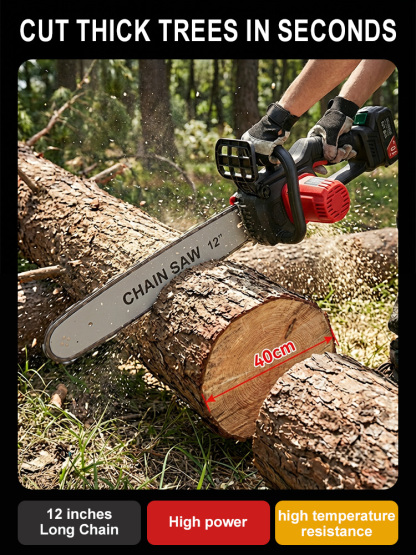 Upgraded high-power woodworking electric chainsaw