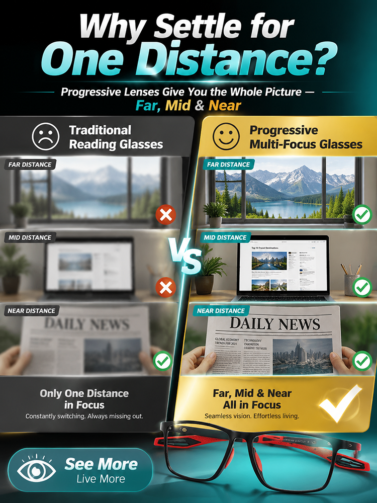 Comfortable, Blue Light-Blocking, High-Definition Reading Glasses