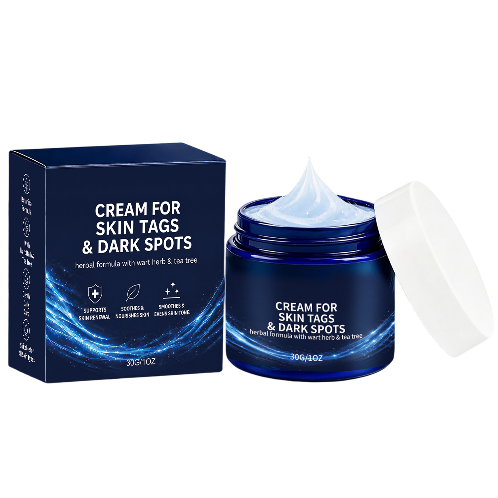 Easy-to-apply daily skincare cream for targeted cleansing