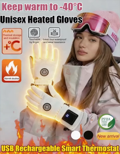 Quick-Warm Smart Electric Ski Gloves