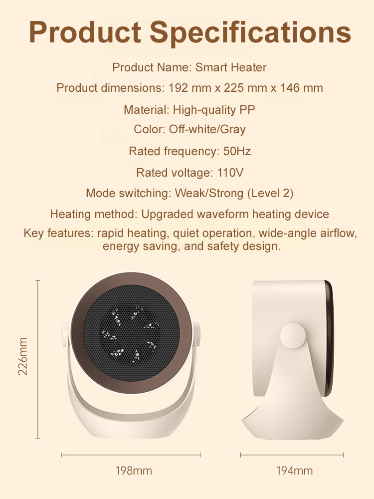 【Instant Heat】Multi-Function Rapid-Heating Fan Heater