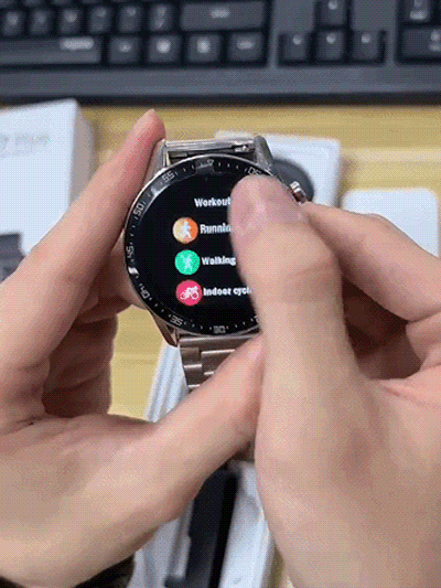 Monitoring heart rate/blood glucose Bluetooth watch