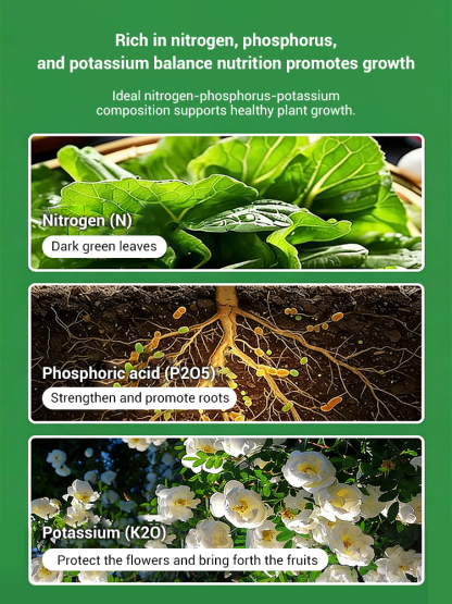 Promotes Root Growth and Stronger Plants, Fulfills Nutritional Needs