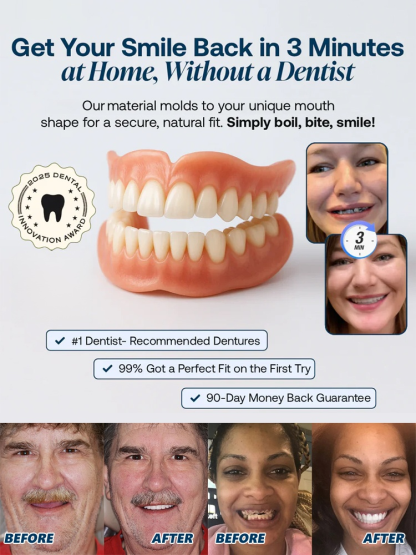 【FDA & BDA Dual Certification】Self-Molding Denture Kit