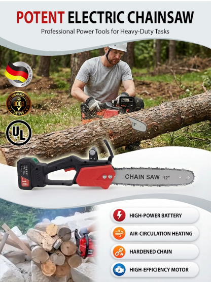 Upgraded high-power woodworking electric chainsaw