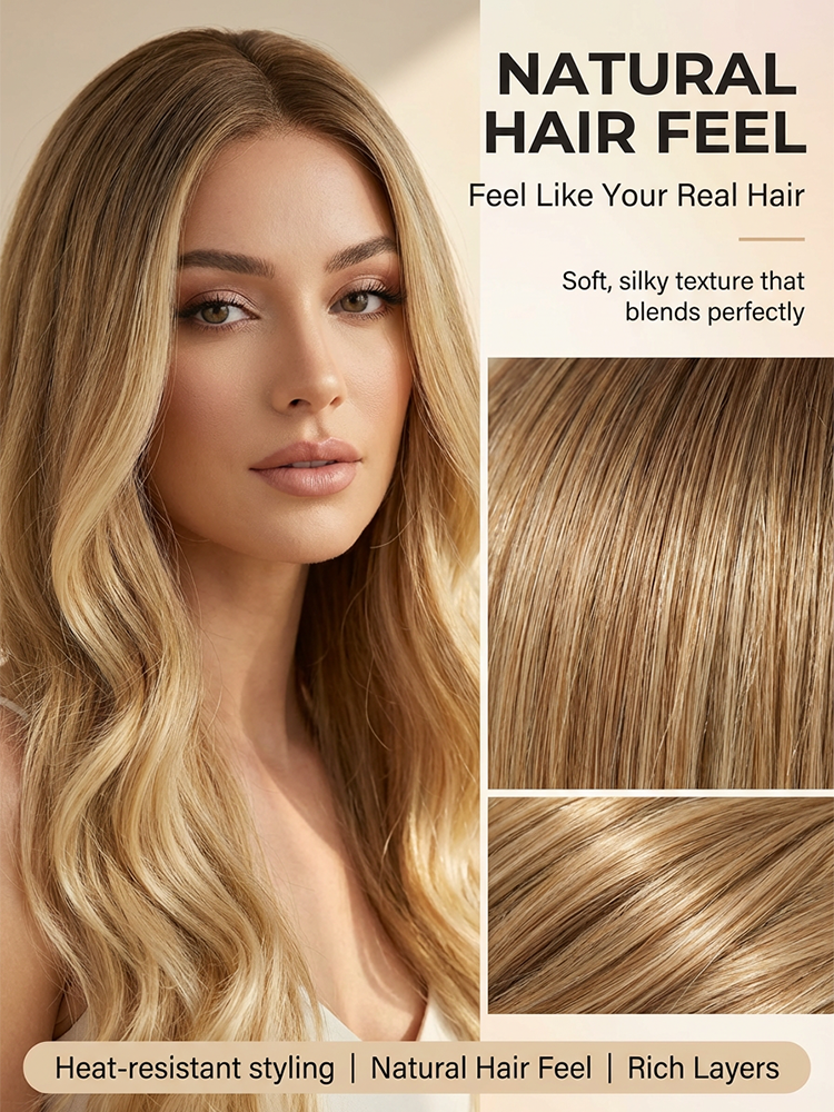 Heat-Resistant Curly Synthetic Wig [Supports Perming and Dyeing]