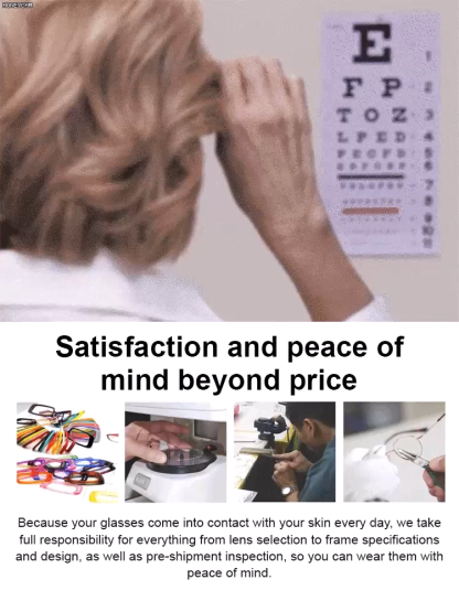 Titanium-framed professional reading glasses for both near and far vision