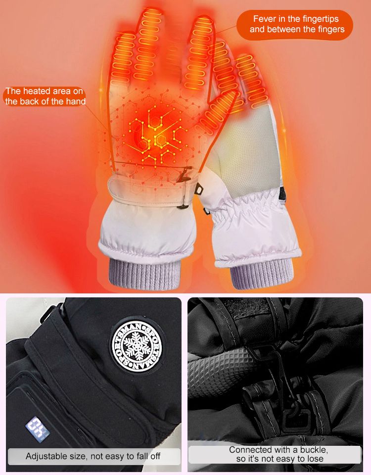 Quick-Warm Smart Electric Ski Gloves