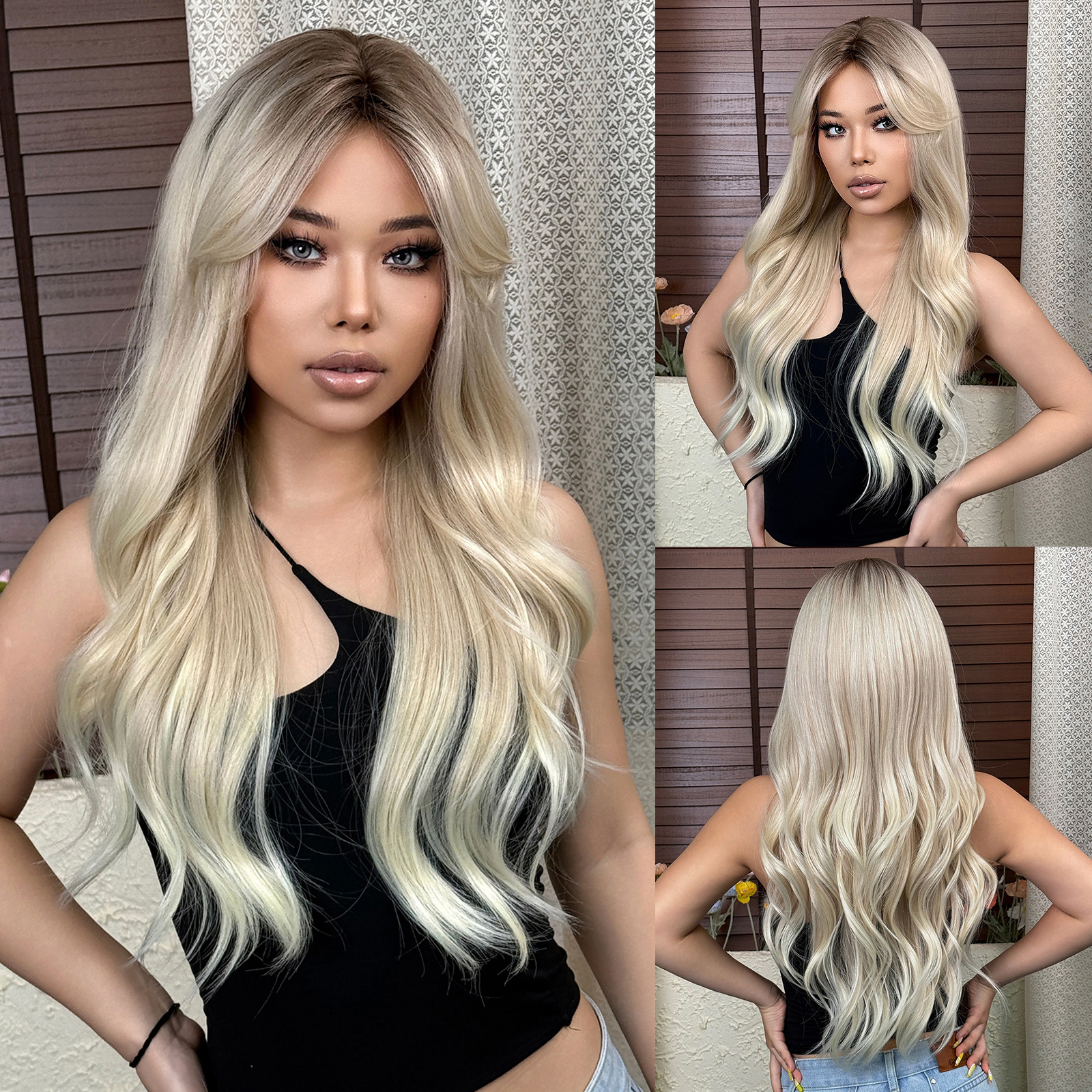 Heat-Resistant Curly Synthetic Wig [Supports Perming and Dyeing]