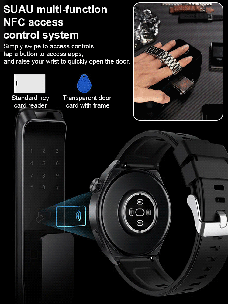 Watch6 Smart Monitoring Sports Watch with Steel Band