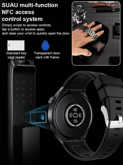 Watch6 Smart Monitoring Sports Watch with Steel Band
