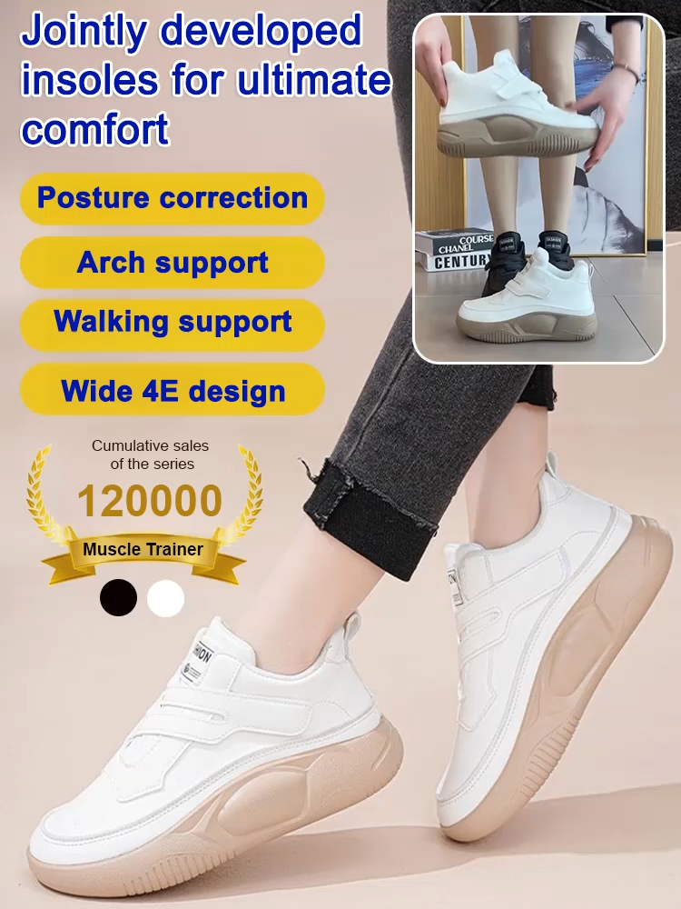 Cross Velcro Thick Bottom High Top Women's Shoes